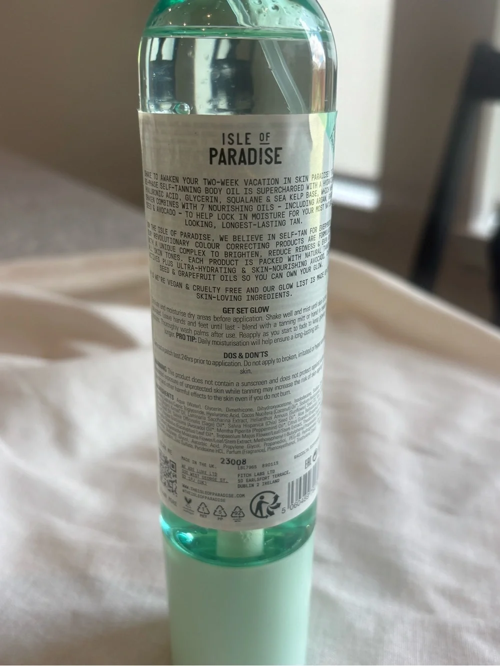 Isle of Paradise Medium Self-Tanning Oil Mist 6.76 oz Body Tanner